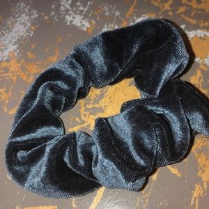 Dark Blue velvet metallic scrunchie
